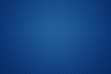 Blue digital funnel against dark background. Technology concept