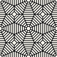 Obraz premium Vector graphic abstract geometry grid pattern. black and white web seamless geometric background . subtle pillow and bed sheet design. unique art deco. hipster fashion print
