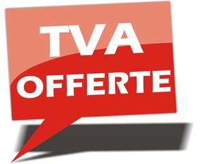 étiquette TVA offerte