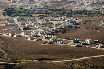 Aerial View over city Taqah Sultanate Oman region Dhofar Salalah 5