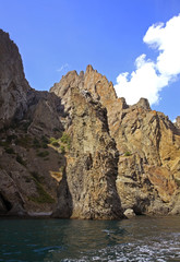 Fototapeta na wymiar Kara Dag Mountain - Black Mount near Koktebel. Ukraine
