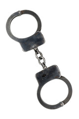 Black metal handcuffs