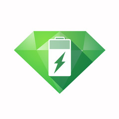 Isolated diamond with a battery