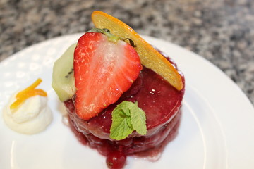 Fruit glaze Sponge Cake