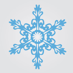 The image of snowflakes on a gray background.