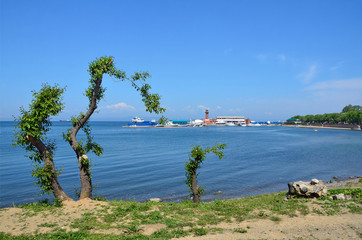 Владивосток, вид на яхтклуб на Спортивной набережной