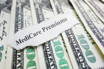 Medicare premiums headline - obrazy, fototapety, plakaty