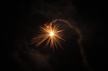 Midnight firework, Happy New Year, Slovakia