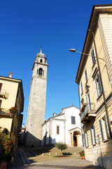 Fototapeta premium Architectural detail in Verbania, Piedmont, Italy