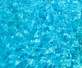 swimming pool with sunny reflections