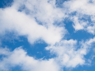 Blue sky with clouds for background use