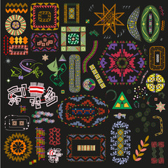 Ethnic handmade ornament for your design