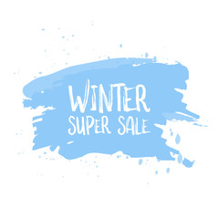 Winter sale poster design template or Background. Creative business promotional vector