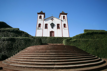colonial church in serro, minas gerais, brazil