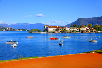 Fototapeta premium Scenic view of Lake Maggiore, Italy, Europe
