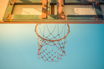 Basketball hoop in park
