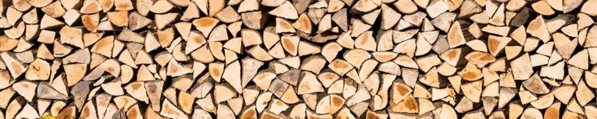 Photo sur Plexiglas Texture du bois de chauffage Bûches de bois comme fond de texture et de panorama