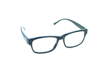 Black Glasses Isolated on White
