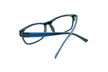 Black Glasses Isolated on White