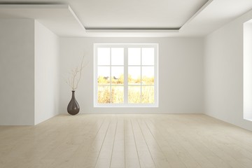 White empty room