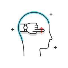 Color box icon, responsibility concept