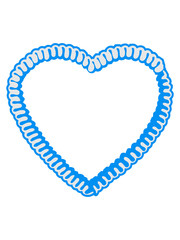 Gingerbread heart bavarian blue white octoberfest tasty eat empty without text frame border heart shape love design