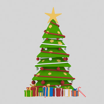 Xmas tree with gifts.

Custom 3d illustration contact me!
