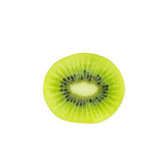 Fototapeta na wymiar kiwi fruit and his sliced segments isolated on white background