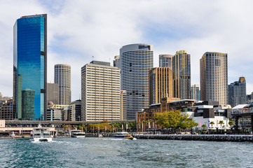 Fototapeta premium CBD from the Manly Ferry in Sydney, Australia