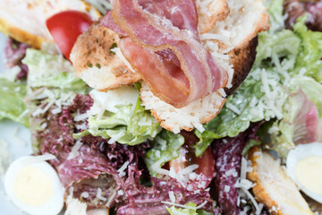 Caesar salad closeup