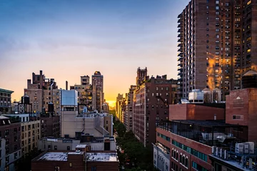 Foto op Canvas Evening view of Manhattan cityscape. © Mary Lynn Strand