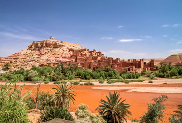 Fototapeta na wymiar Ait Benhaddou, moroccan ancient fortress