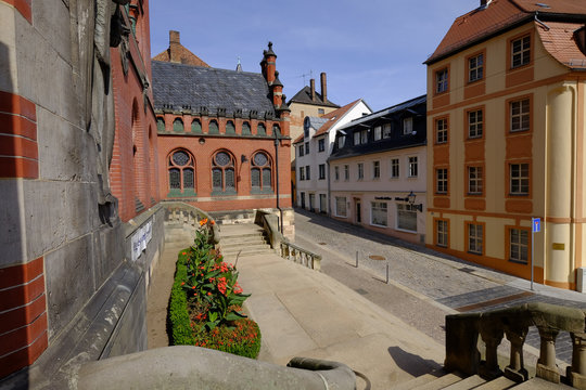 historische Altstadt der Skatstadt Altenburg, Thüringen, Deutschland