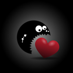 Funny cute monster. Vector