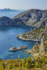 Fototapeta na wymiar Marseille - parc national des calanques