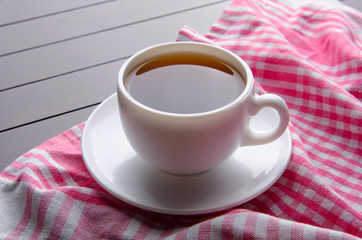 Cup of tea in catering concept