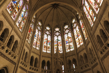 Fototapeta premium .Saint-Laurent-sur-Sevre, France - September 10, 2016: Interior