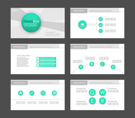 Infographic elements for presentation templates.