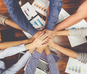 Business team working © georgerudy