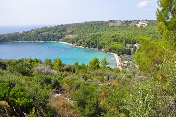 Fototapeta na wymiar Tsortsi Gialos beach in Alonissos, Sporades, Greece