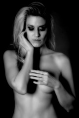 Soft Focus Beautiful Infrared Nude Woman