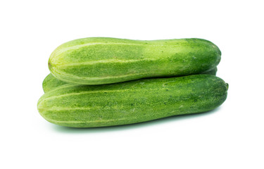fresh cucumbers isolated on white