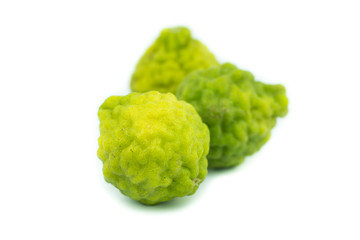 Bergamot fruit, Bergamot isolated on white background.