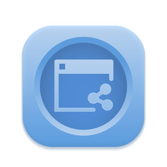 Obraz premium App Button - Round Square