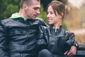 Romantic relationship between invalid young woman born without arms and her boyfriend.