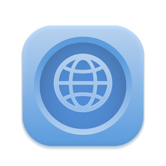 Fototapeta premium App Button - Round Square