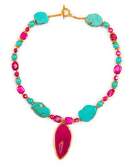 Obraz premium Jewellery necklace isolated on white background