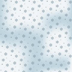 seamless snowflakes pattern and background vector illustration
