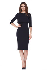 Fototapeta premium Beautiful woman lady spring autumn collection glamor