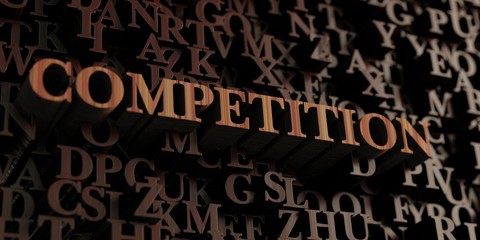 Competition - Wooden 3D rendered letters/message.  Can be used for an online banner ad or a print postcard.